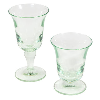 Caspari Acrylic Flared Wine Glass-Lt Green Acry Flared Wine Glass-Short 9.6 Oz ACR506