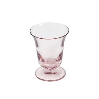 Caspari Acrylic Flared Wine Glass-Lt Rose Acry Flared Wine Glass-Short 9.6 Oz ACR507