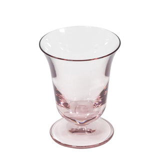Caspari Acrylic Flared Wine Glass-Lt Rose Acry Flared Wine Glass-Short 9.6 Oz ACR507
