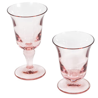 Caspari Acrylic Flared Water Glass-Lt Rose Acry Flared Water Glass-Tall 9.6 Oz ACR557