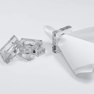Caspari Acrylic Napkin Rings-Crystal Ttop Acrylic Napkin Ring ACRNAP100