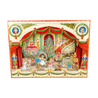 Caspari Christmas Ballet Advent 3D/Stand Up/Pop Up ADV251
