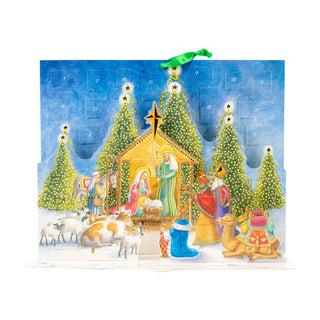 Caspari Nativity Cmas Advents 3-D/Die-Cut/Stand(App) ADV284