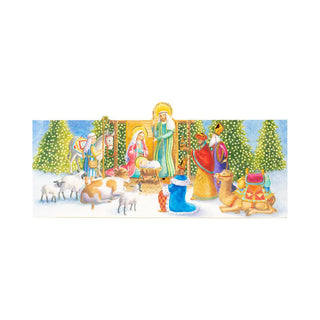 Caspari Nativity Cmas Advents 3-D/Die-Cut/Stand(App) ADV284