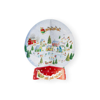Caspari Winter Village Snow Globe Christmas 3D Advent Calendars - I Each ADV286