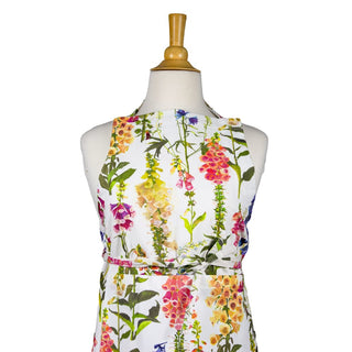 Caspari Foxgloves Fabc Fabric Apron - 34 X 30 Inches APR011A
