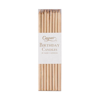Caspari Birthday Slims-Gold Candle Birthday Slims 16-In CA1100