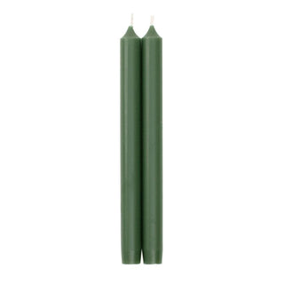 Caspari Hunter Green Duet Candle Candle Crown Pairs 10 Inch CA13.2