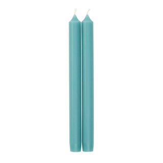 Caspari Turquoise Duet Candle Candle Crown Pairs 10 Inch CA40.2