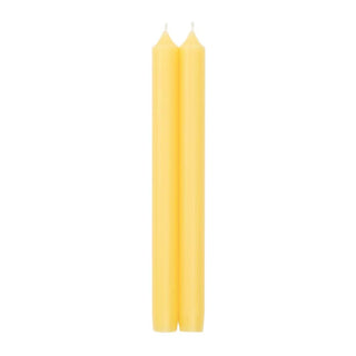 Caspari Yellow Duet Candle Candle Crown Pairs 10 Inch CA62.2
