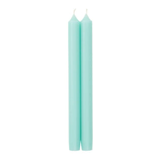 Caspari Aqua Duet Candle Candle Crown Pairs 10 Inch CA63.2