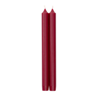 Caspari Cranberry Duet Candle Candle Crown Pairs 10 Inch CA81.2