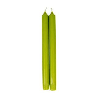 Caspari Chartreuse Duet Candle Candle Crown Pairs 10 Inch CA88.2