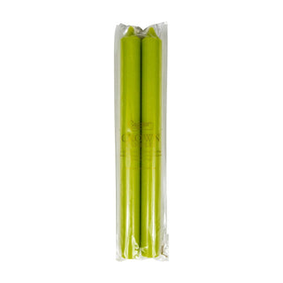 Caspari Chartreuse Duet Candles - 2 Candles Per Package CA88.2
