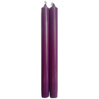 Caspari PLUM DUET CANDLE CANDLE CROWN PAIRS 10 INCH CA89.2