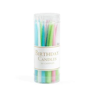 Caspari Birthday Candles-Pastels Candle Birthday-20 Pcs CA951