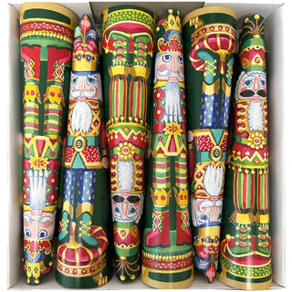 Caspari Nutcracker Christmas Christmas Cone Crackers-12 Inch/6In CK166.12