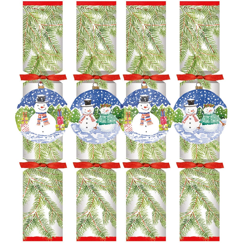 caspari Snowman Ornaments Celebration Crackers - 8 Per Box