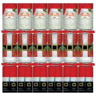 Caspari Santa Claus Celebration Crackers - 6 Per Box CK177.12