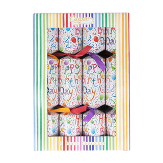 Caspari Happy Birthday Party Crackers, 10 Inch - 8 per box CK181.10