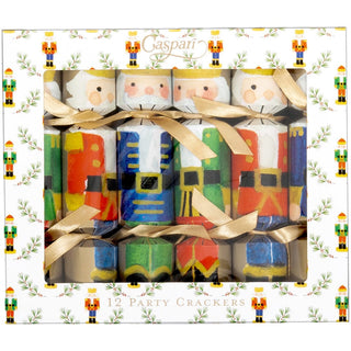 Caspari Painted Nutcrackers Celebration Crackers - includes Celebration Crackers CK186.7