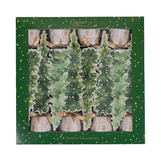 Caspari White Christmas 10" Luxury Cone Crackers - 8 per box CK192.10