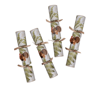 Caspari Turkey Among Ferns Celebration Crackers - includes 6 Celebration Crackers CK196.12