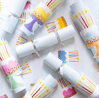 Caspari Cake Frosting 10" Party Crackers-6 per box CK200.10