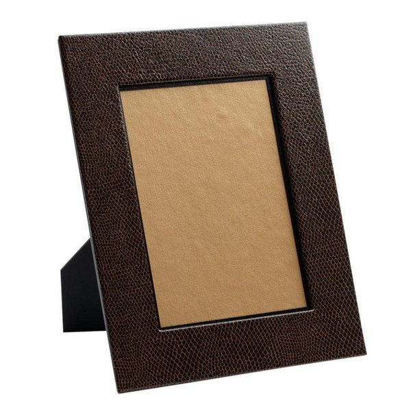 F7297, Snake - Brown/Black Frame-5 1/4X7 1/4, Any Occasion, Brown