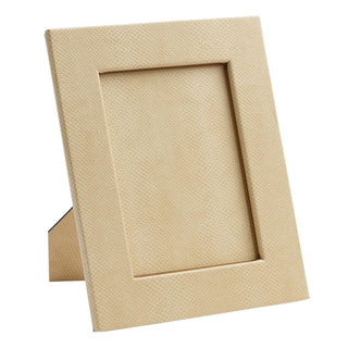 Caspari Ivory Snakeskin Frame Snakeskin-5 1/4X7 1/4 F7334