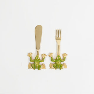 Caspari Frog Spreader & Hors d'oeuvre Fork - Set of 2 FRG311