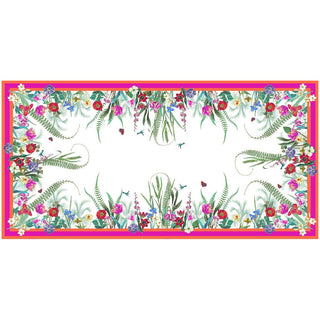 Caspari La Dolce Vita Tablecover-Fuch/Orang Fabc Cotton Tblcvr-120X60 FTC013L