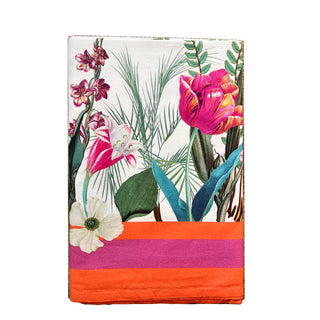Caspari La Dolce Vita Tablecover-Fuch/Orang Fabc Cotton Tblcvr-120X60 FTC013L