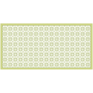 Caspari Garden Trellis Cloth Tablecover in Green - 1 Tablecover FTC015L