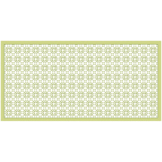 Caspari Garden Trellis Tablecover-Green Fabc Cotton Tblcvr-120X60 FTC015L