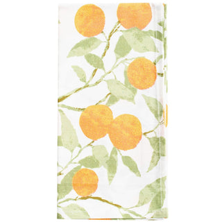 Caspari Orange Grove Fabc Cotton Napkin-Set Of 4 FTN010A
