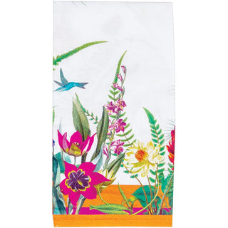 Caspari La Dolce Vita Fabric Cotton Napkins in Fuchsia & Orange - Set of 4 FTN013
