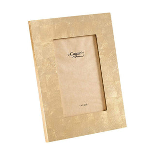 Caspari Gold Leaf Lacquer Lacquer Picture Frame - 4 X 6 GOLDLQFRM4X6