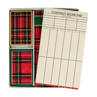 Caspari Plaid Gift Set - 2 Score Pads GS108