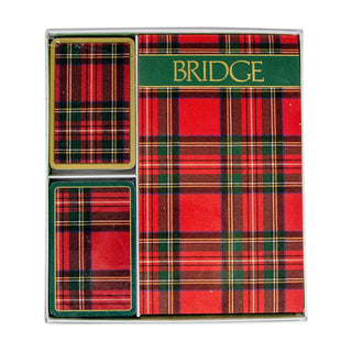 Caspari Plaid Gift Set - 2 Score Pads GS108