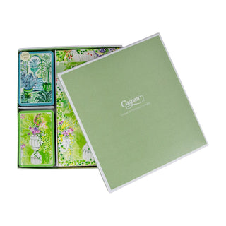 Caspari Jardin De Luxembourg Gift Set Jumbo - 2 Score Pads GS149J