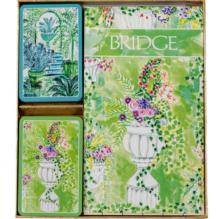 Caspari Jardin De Luxembourg Gift Set Jumbo - 2 Score Pads GS149J