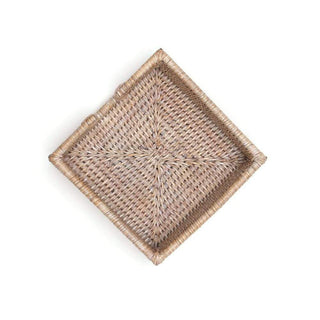 Caspari Cocktail White Rattan Holder Ttop Bleached Rattan Cocktail HC01W