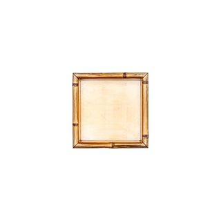 Caspari Gold Leaf Bamboo Edge Lacquer Cocktail Napkin Holder HC10BAM