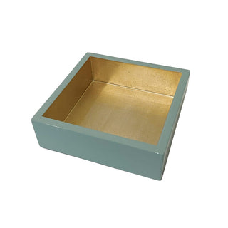 Caspari Celadon With Gold-Lacquer Holder Ttop Lacquer Cocktail HC17