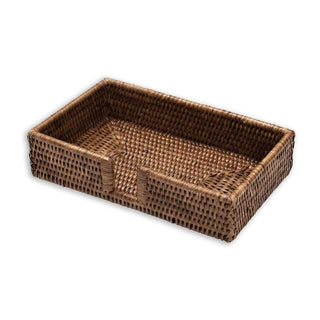 Caspari Guest Towel Rattan Holder Ttop Rattan Guest Holder HG01
