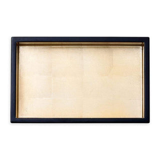 Caspari Black With Gold-Lacquer Holder Ttop Lacquer Guest HG13