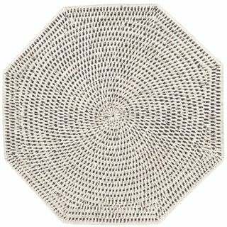 Caspari Rattan Octagonal Placemat-Cream Ttop Rattan Octagonal Placemat HPM803