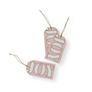 Caspari Joy Stripes Foil Gift Tags - 4 Per Package HT061