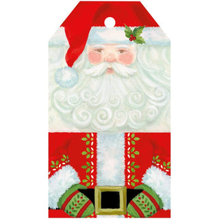 Caspari Santa Claus Gift Tags - 4 Per Package HT063